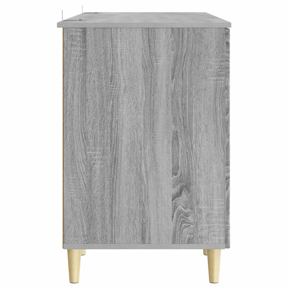 Produktbild för Skrivbord Grå Sonoma Konstruerat trä 142,5 x 50 x 75 cm