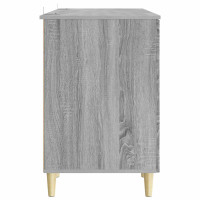 Produktbild för Skrivbord Grå Sonoma Konstruerat trä 142,5 x 50 x 75 cm