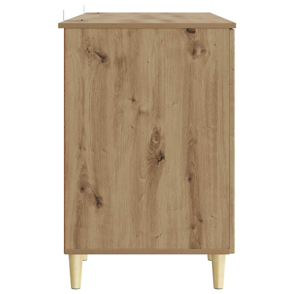 Produktbild för Skrivbord Artisan-ek Konstruerat trä 142,5 x 50 x 75 cm