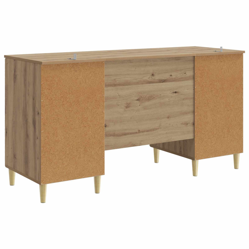 Produktbild för Skrivbord Artisan-ek Konstruerat trä 142,5 x 50 x 75 cm