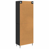 Produktbild för Skåpset 2 pcs Svart 66 x 34,5 x 90 cm Konstruerat trä