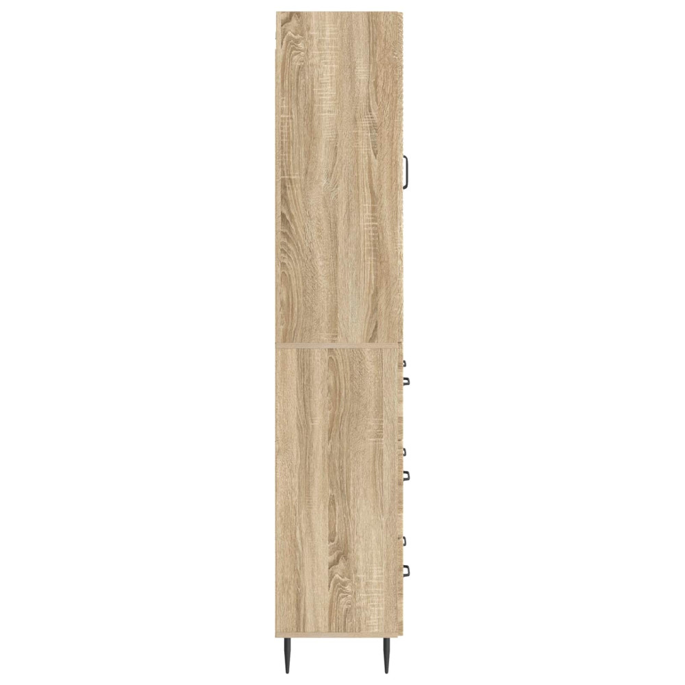 Produktbild för Skåpset 2 pcs Sonoma-ek 66 x 34,5 x 90 cm Konstruerat trä