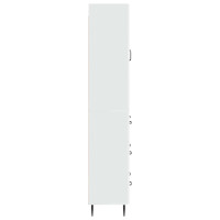 Produktbild för Skåpset 2 pcs Vit högglans 66 x 34,5 x 90 cm Konstruerat trä