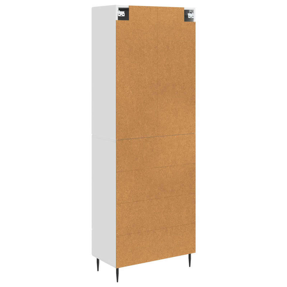 Produktbild för Skåpset 2 pcs Vit högglans 66 x 34,5 x 90 cm Konstruerat trä