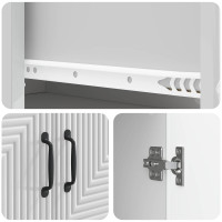 Produktbild för Skåpset 2 pcs Vit högglans 66 x 34,5 x 90 cm Konstruerat trä