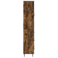 Produktbild för Skåpset 2 pcs Rökt ek 66 x 34,5 x 90 cm Konstruerat trä