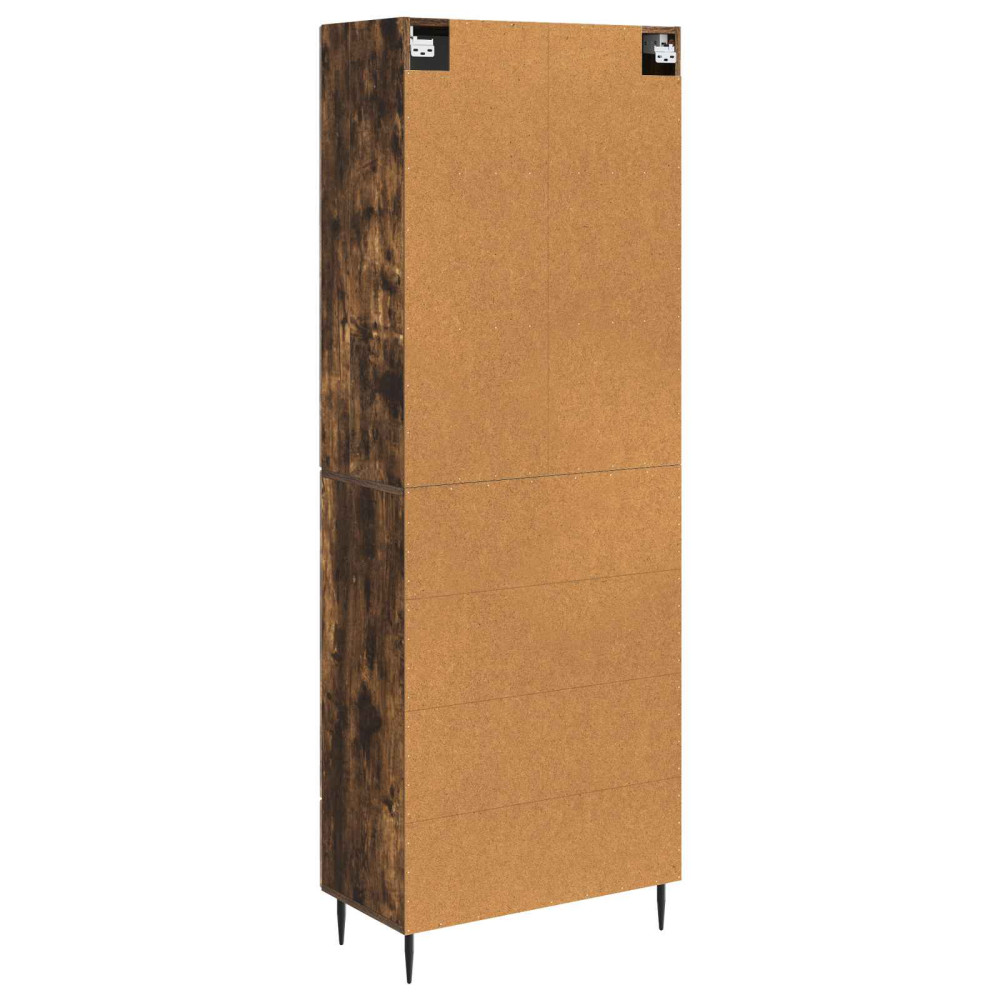 Produktbild för Skåpset 2 pcs Rökt ek 66 x 34,5 x 90 cm Konstruerat trä