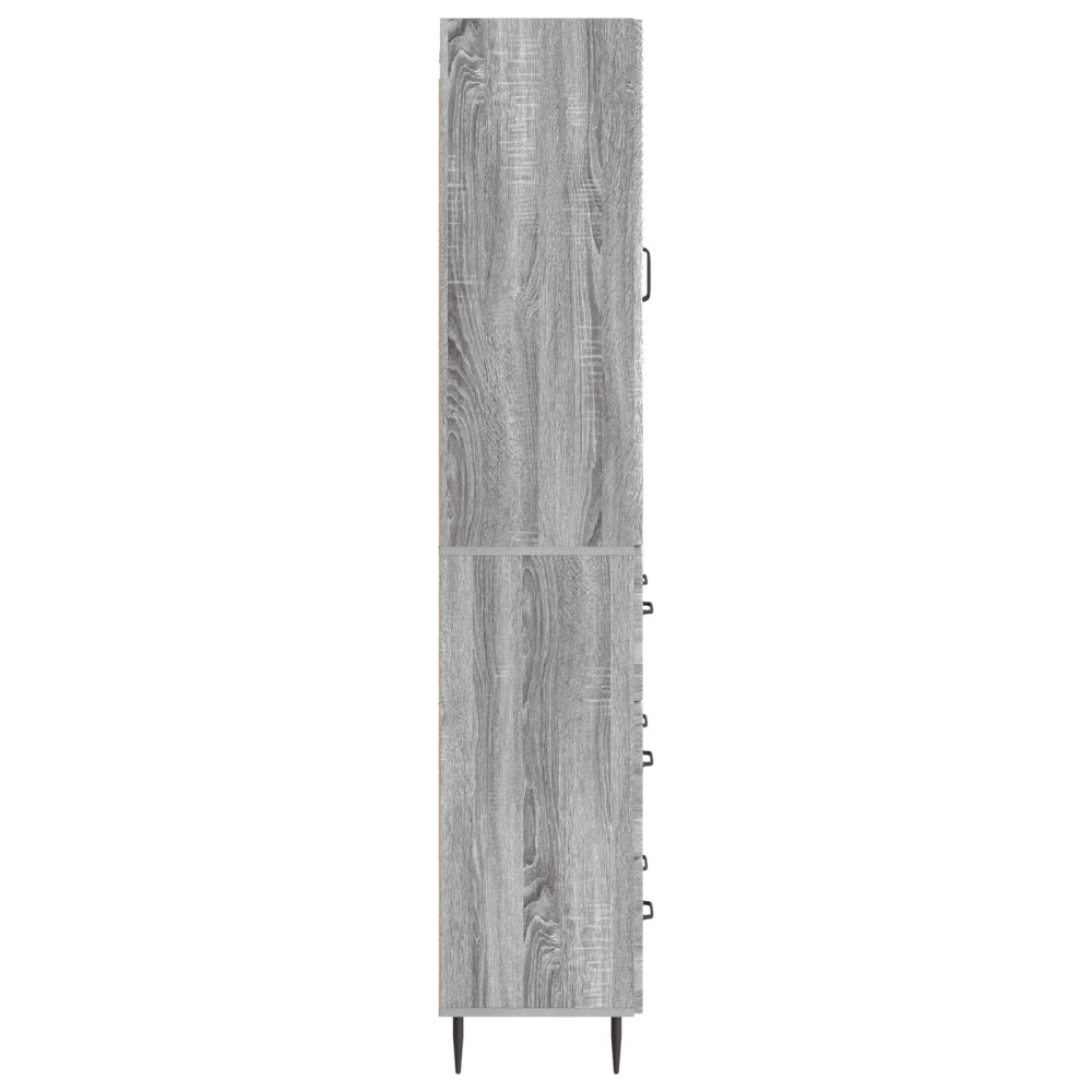 Produktbild för Skåpset 2 pcs Grå Sonoma 66 x 34,5 x 90 cm Konstruerat trä