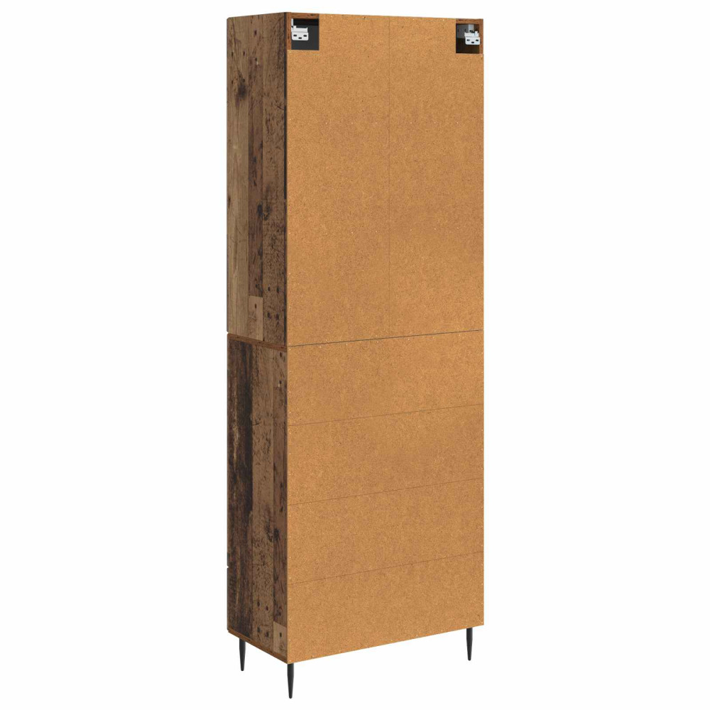 Produktbild för Skåpset 2 pcs Gammalt trä 66 x 34,5 x 90 cm Konstruerat trä