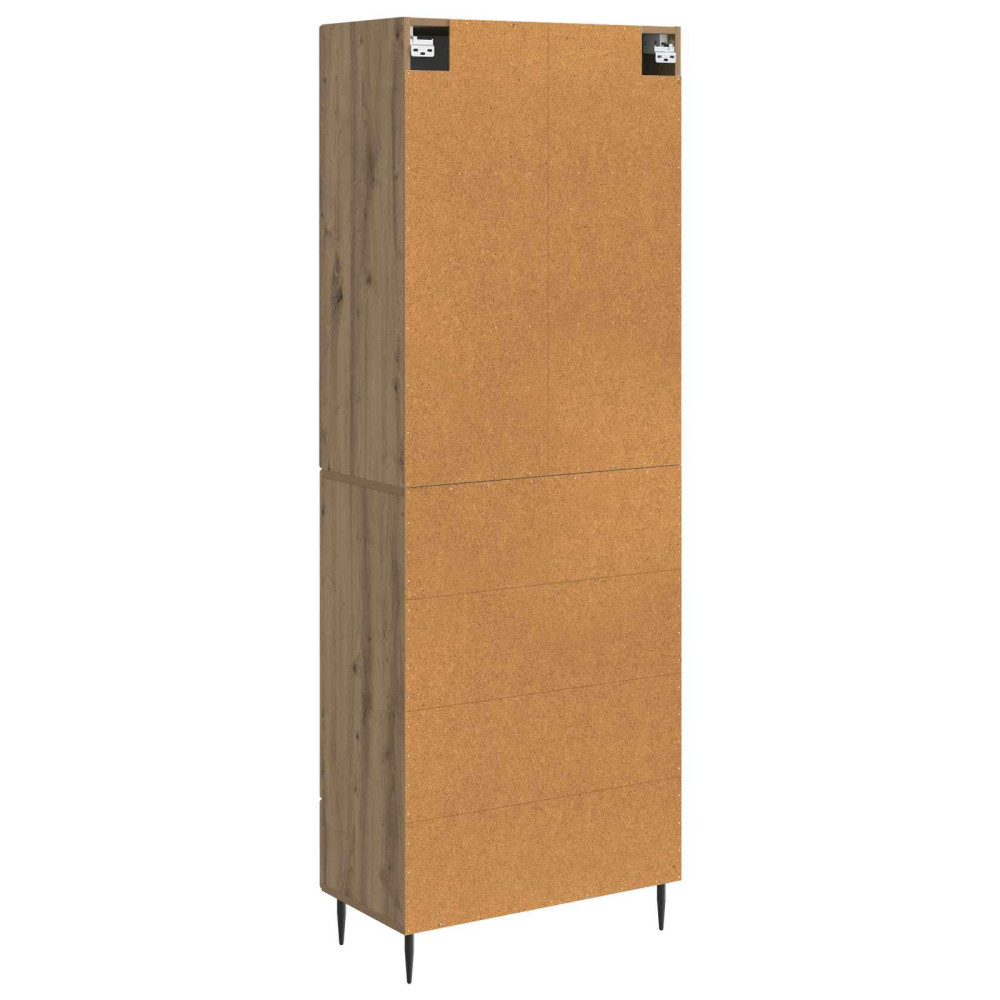 Produktbild för Skåpset 2 pcs Artisan-ek 66 x 34,5 x 90 cm Konstruerat trä