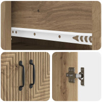 Produktbild för Skåpset 2 pcs Artisan-ek 66 x 34,5 x 90 cm Konstruerat trä