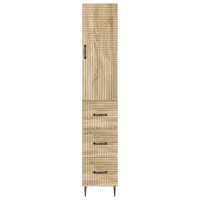 Produktbild för Skåpset 2 pcs Sonoma-ek 33 x 34,5 x 90 cm Konstruerat trä