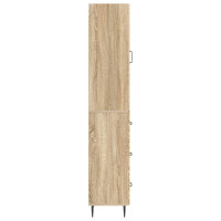 Produktbild för Skåpset 2 pcs Sonoma-ek 33 x 34,5 x 90 cm Konstruerat trä