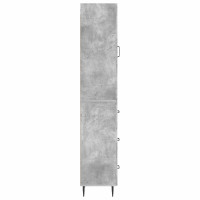 Produktbild för Skåpset 2 pcs Betonggrå 33 x 34,5 x 90 cm Konstruerat trä