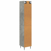 Produktbild för Skåpset 2 pcs Betonggrå 33 x 34,5 x 90 cm Konstruerat trä