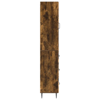 Produktbild för Skåpset 2 pcs Rökt ek 33 x 34,5 x 90 cm Konstruerat trä
