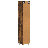 Produktbild för Skåpset 2 pcs Rökt ek 33 x 34,5 x 90 cm Konstruerat trä
