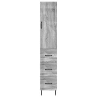 Produktbild för Skåpset 2 pcs Grå Sonoma 33 x 34,5 x 90 cm Konstruerat trä