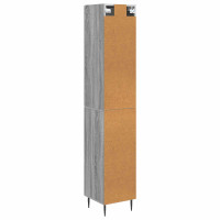 Produktbild för Skåpset 2 pcs Grå Sonoma 33 x 34,5 x 90 cm Konstruerat trä