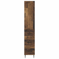 Produktbild för Skåpset 2 pcs Gammalt trä 33 x 34,5 x 90 cm Konstruerat trä