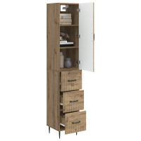 Produktbild för Skåpset 2 pcs Artisan-ek 33 x 34,5 x 90 cm Konstruerat trä