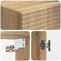 Produktbild för Skåpset 2 pcs Artisan-ek 33 x 34,5 x 90 cm Konstruerat trä