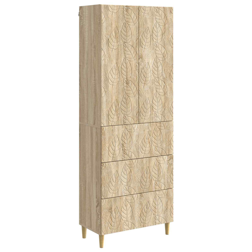 Produktbild för Skåpset 2 pcs Sonoma-ek 66 x 34,5 x 90 cm Konstruerat trä