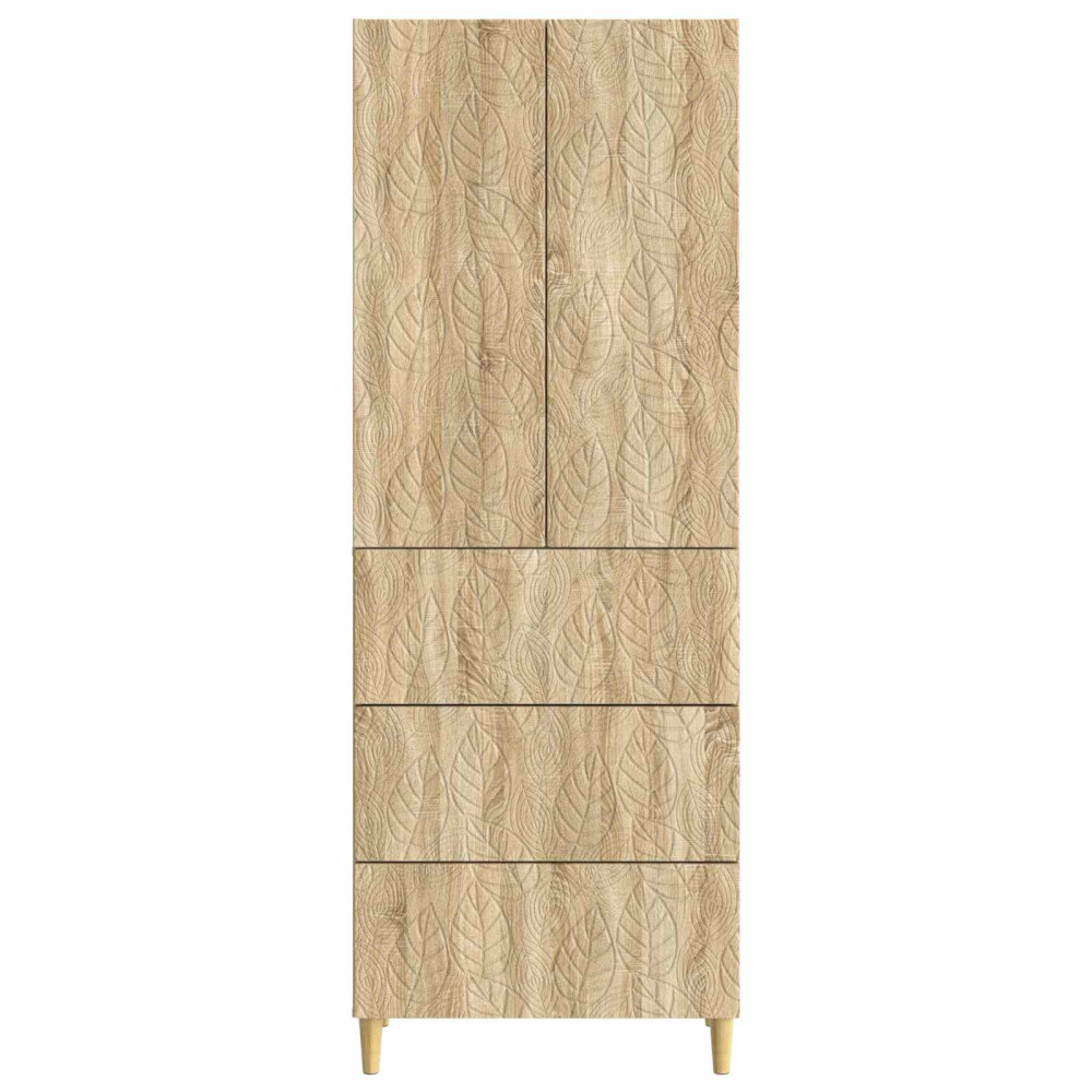 Produktbild för Skåpset 2 pcs Sonoma-ek 66 x 34,5 x 90 cm Konstruerat trä
