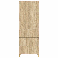 Produktbild för Skåpset 2 pcs Sonoma-ek 66 x 34,5 x 90 cm Konstruerat trä