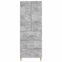 Produktbild för Skåpset 2 pcs Betonggrå 66 x 34,5 x 90 cm Konstruerat trä