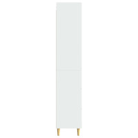 Produktbild för Skåpset 2 pcs Vit högglans 66 x 34,5 x 90 cm Konstruerat trä