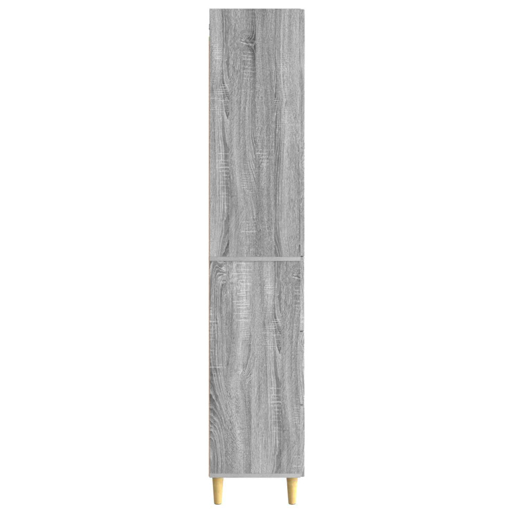 Produktbild för Skåpset 2 pcs Grå Sonoma 66 x 34,5 x 90 cm Konstruerat trä
