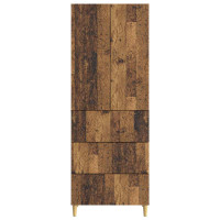 Produktbild för Skåpset 2 pcs Gammalt trä 66 x 34,5 x 90 cm Konstruerat trä