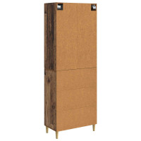 Produktbild för Skåpset 2 pcs Gammalt trä 66 x 34,5 x 90 cm Konstruerat trä