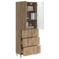 Produktbild för Skåpset 2 pcs Artisan-ek 66 x 34,5 x 90 cm Konstruerat trä