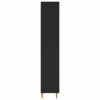Produktbild för Skåpset 2 pcs Svart 33 x 34,5 x 90 cm Konstruerat trä