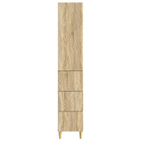 Produktbild för Skåpset 2 pcs Sonoma-ek 33 x 34,5 x 90 cm Konstruerat trä