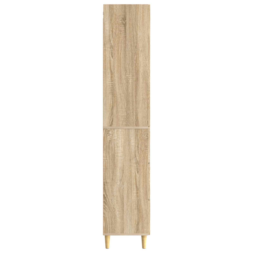 Produktbild för Skåpset 2 pcs Sonoma-ek 33 x 34,5 x 90 cm Konstruerat trä