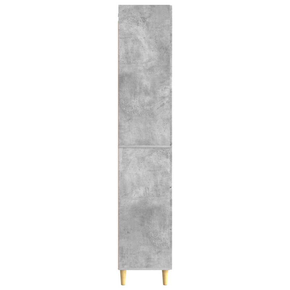 Produktbild för Skåpset 2 pcs Betonggrå 33 x 34,5 x 90 cm Konstruerat trä