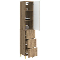 Produktbild för Skåpset 2 pcs Artisan-ek 33 x 34,5 x 90 cm Konstruerat trä
