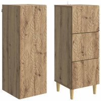 Produktbild för Skåpset 2 pcs Artisan-ek 33 x 34,5 x 90 cm Konstruerat trä
