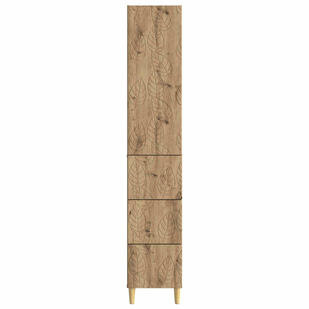 Produktbild för Skåpset 2 pcs Artisan-ek 33 x 34,5 x 90 cm Konstruerat trä