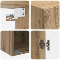 Produktbild för Skåpset 2 pcs Artisan-ek 33 x 34,5 x 90 cm Konstruerat trä