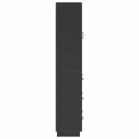 Produktbild för Skåpset 2 pcs Svart 66 x 34,5 x 87 cm Konstruerat trä