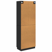 Produktbild för Skåpset 2 pcs Svart 66 x 34,5 x 87 cm Konstruerat trä