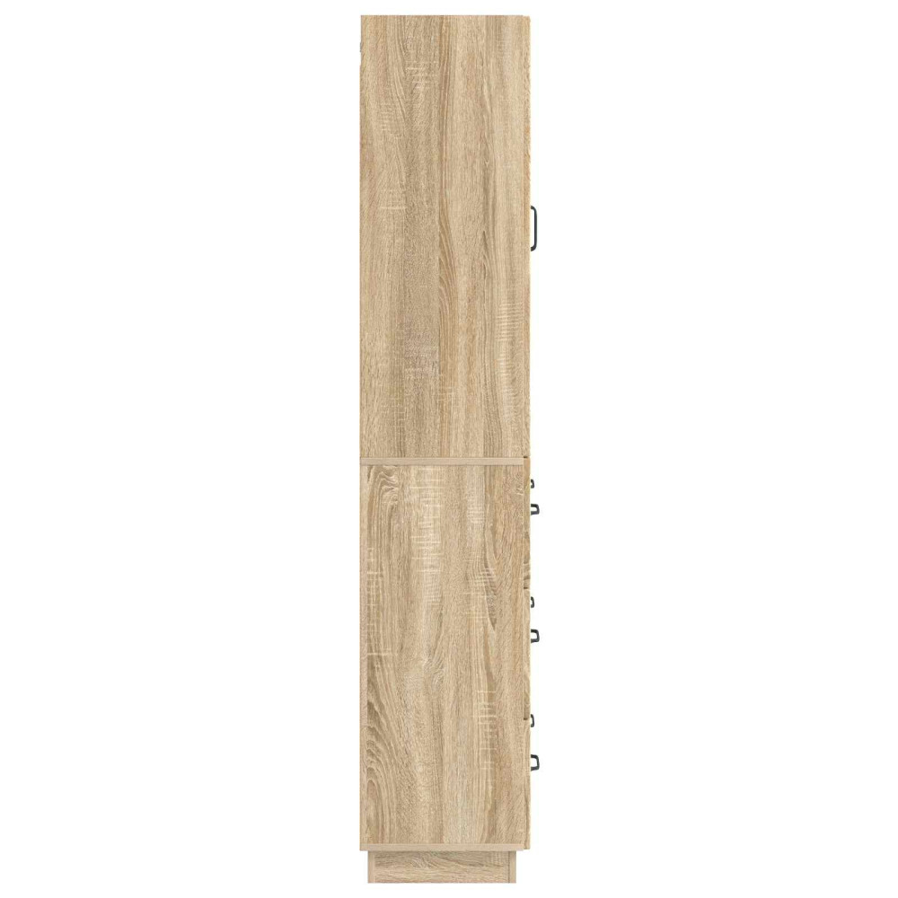 Produktbild för Skåpset 2 pcs Sonoma-ek 66 x 34,5 x 87 cm Konstruerat trä