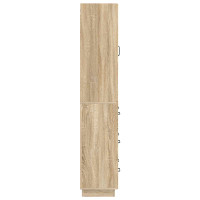 Produktbild för Skåpset 2 pcs Sonoma-ek 66 x 34,5 x 87 cm Konstruerat trä