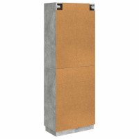 Produktbild för Skåpset 2 pcs Betonggrå 66 x 34,5 x 87 cm Konstruerat trä