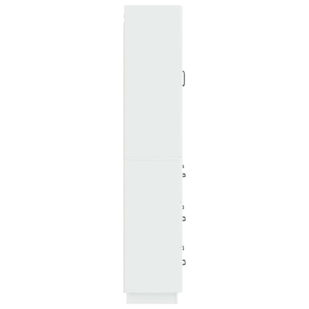 Produktbild för Skåpset 2 pcs Vit högglans 66 x 34,5 x 87 cm Konstruerat trä
