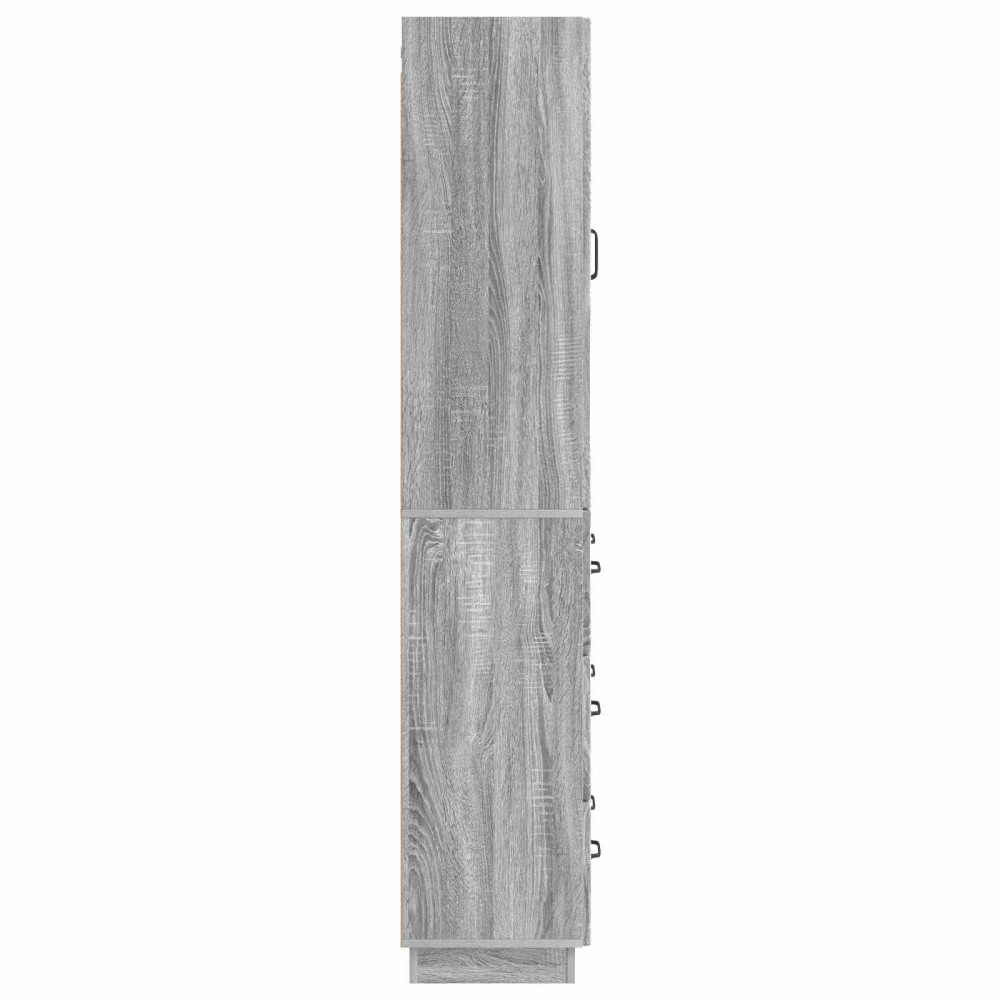 Produktbild för Skåpset 2 pcs Grå Sonoma 66 x 34,5 x 87 cm Konstruerat trä